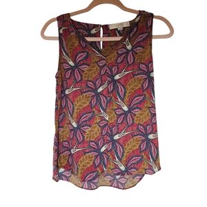 LOFT Women's Floral Sleeveless Top - Multicolor
